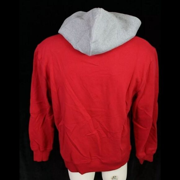 MITCHELL & NESS HOUSTON ROCKETS RED GRAY HOODED SW - Picture 3 of 12